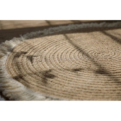 Non-Slip Round Hand-Woven Carpet