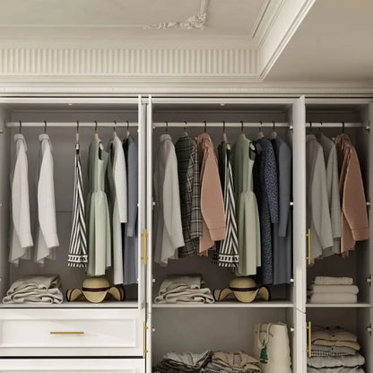 Large Armoire Wardrobe Closet System with Drawers