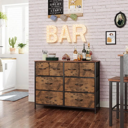 Dresser with 8 Drawers, for Storage and Organization