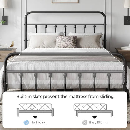 Classic Metal Full Platform Bed Frame