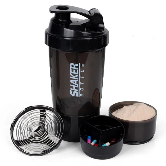 3 Layer Bottle Protein Powder Shake Cup