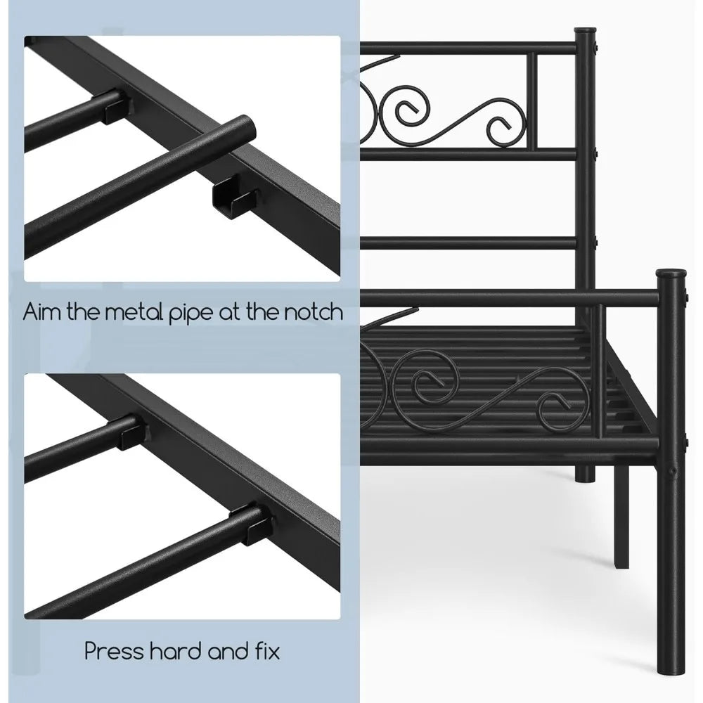 Twin Bed Frame Metal Platform Bed