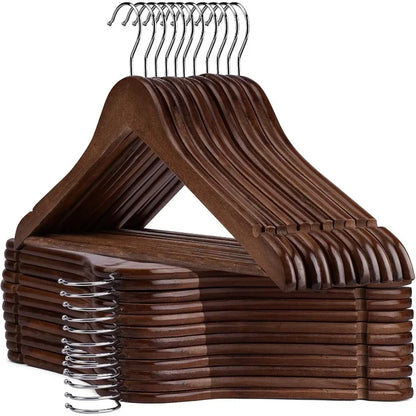 Wooden Hangers - 30 Pack - Heavy Duty