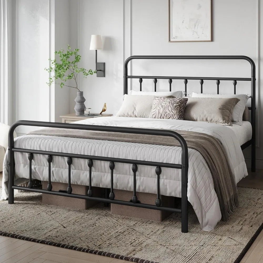 Classic Metal Full Platform Bed Frame