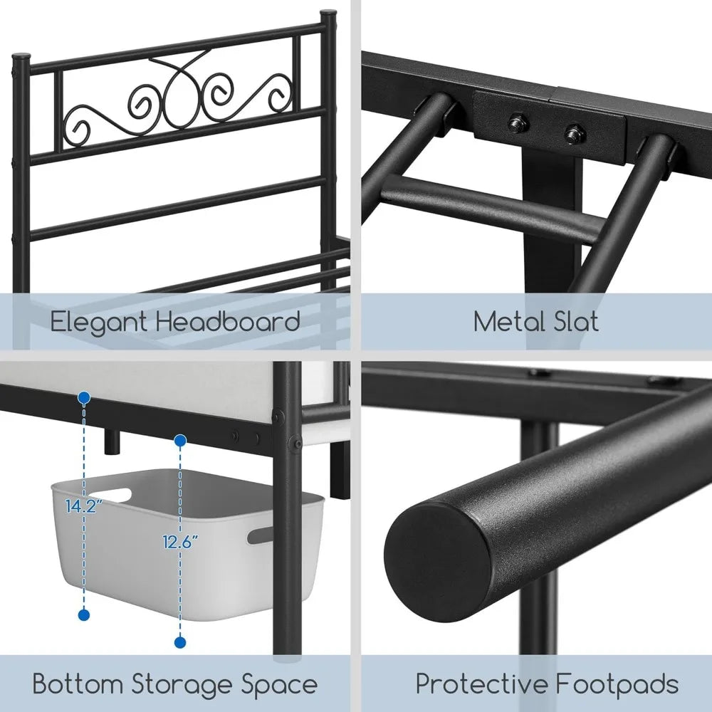 Twin Bed Frame Metal Platform Bed