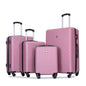 4-Piece ABS Suitcase W/Spinner 24" and 28" W/TSA Lock