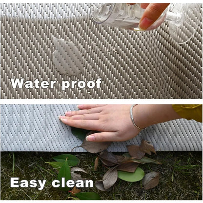 Outdoor Rug 9x12, Waterproof Large Plastic Straw