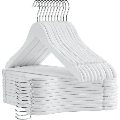 Wooden Hangers - 30 Pack - Heavy Duty