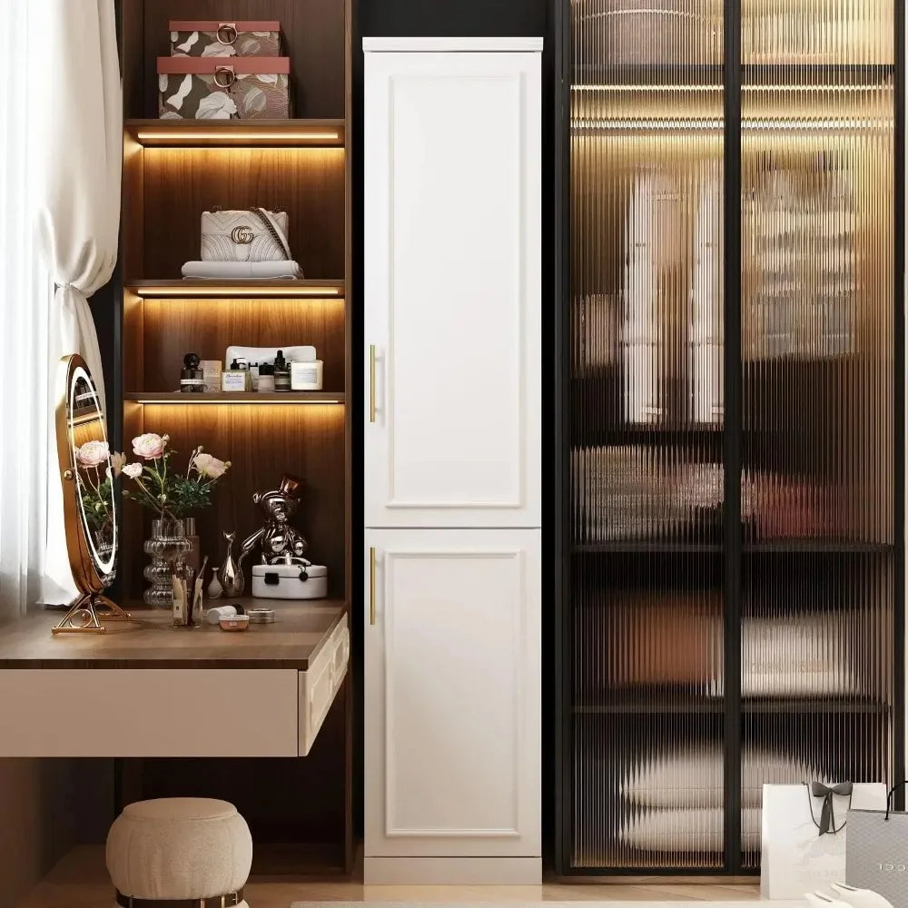 Large Armoire Wardrobe Closet System with Drawers