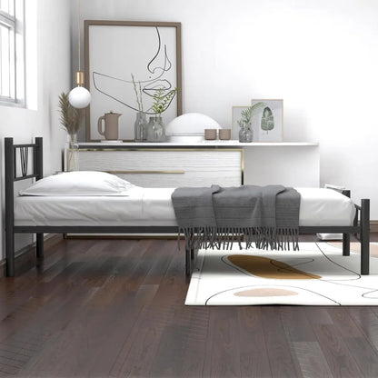 Platform Double Bed Frame in Black