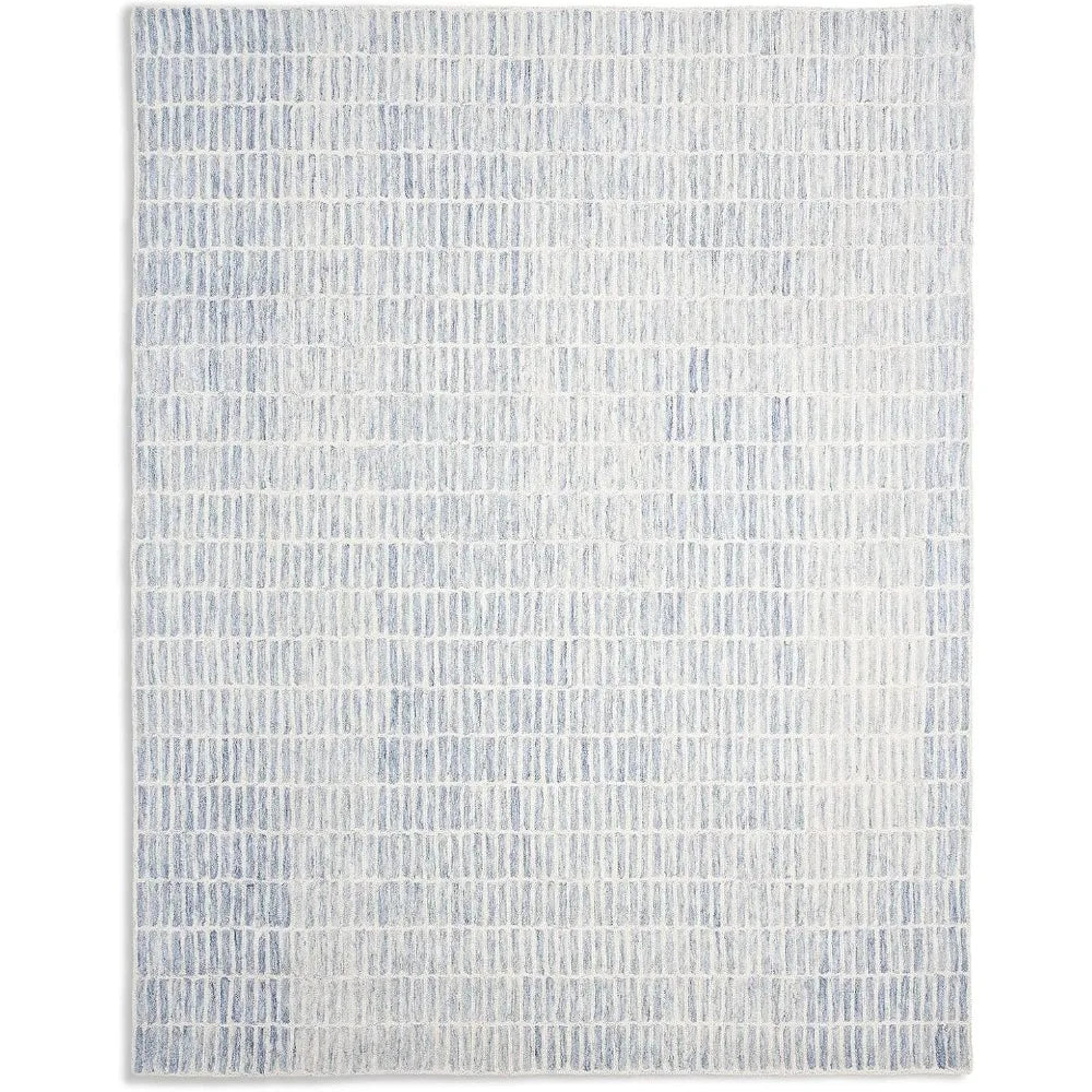 Handtuffted Capitola Wool Area Rug (Blue, 8 x 10 FT)