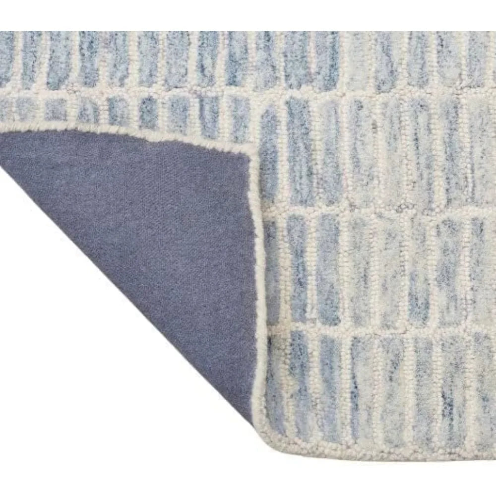 Handtuffted Capitola Wool Area Rug (Blue, 8 x 10 FT)