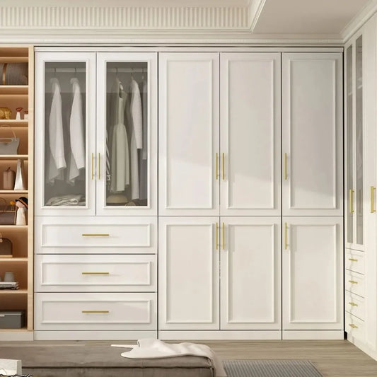 Large Armoire Wardrobe Closet System with Drawers