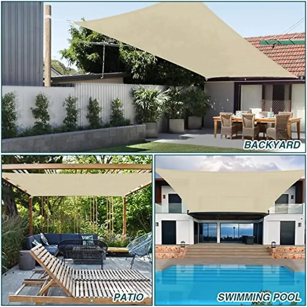 16x20' HDPE Sun Shade Sail Outdoor Patio Cover