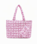 Quilted Scrunchies Large Tote Bag with Coin Purse