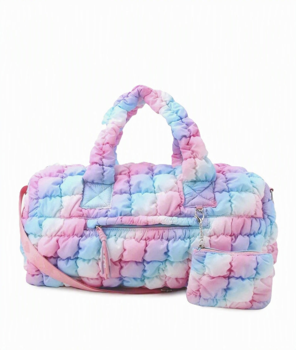 Quilted Scrunchies Large Duffle Bag