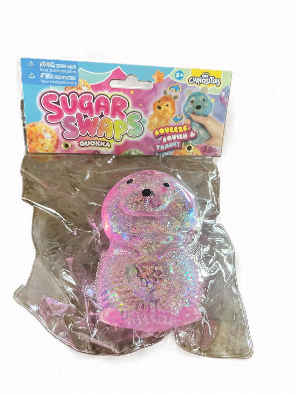 ORB Curiosities Sugar Swaps - Glitter Quokka Squishy Toy